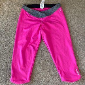 Pink Ribbon Reebok Capri/Leggings/ Gym